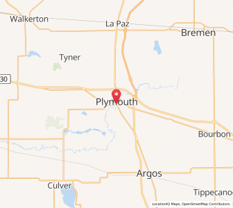Map of 46563, Indiana
