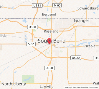 Map of 46616, Indiana