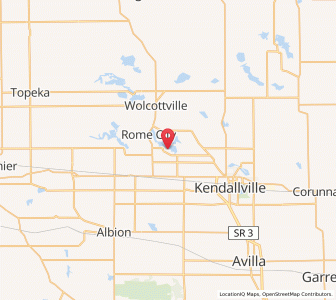 Map of 46784, Indiana