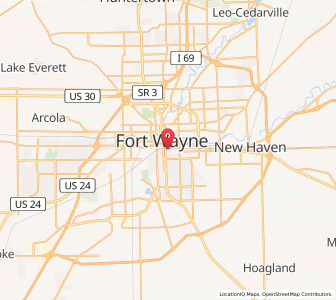 Map of 46804, Indiana