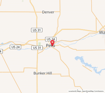 Map of 46970, Indiana