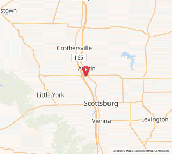 Map of 47102, Indiana