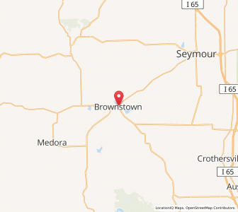 Map of 47220, Indiana