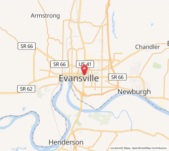 Map of 47712, Indiana