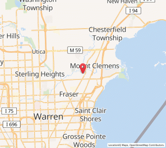 Map of 48036, Michigan