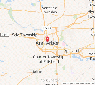 Map of 48104, Michigan