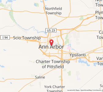 Map of 48105, Michigan