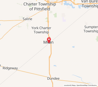 Map of 48160, Michigan