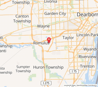 Map of 48174, Michigan