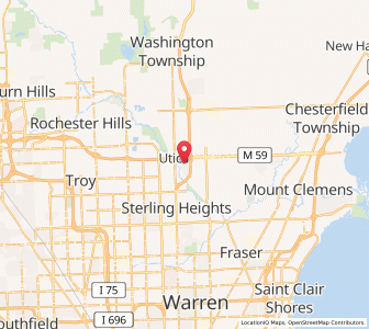 Map of 48316, Michigan