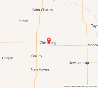 Map of 48616, Michigan