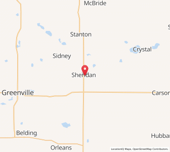 Map of 48884, Michigan