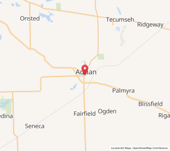 Map of 49221, Michigan