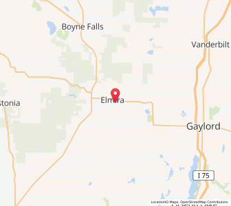 Map of 49730, Michigan