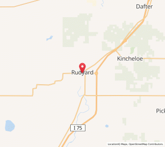 Map of 49780, Michigan