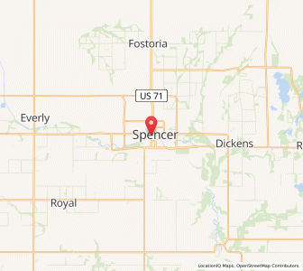 Map of 51301, Iowa