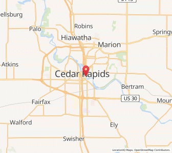 Map of 52403, Iowa