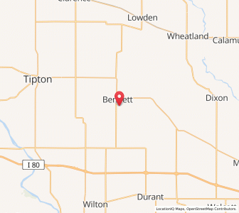 Map of 52721, Iowa