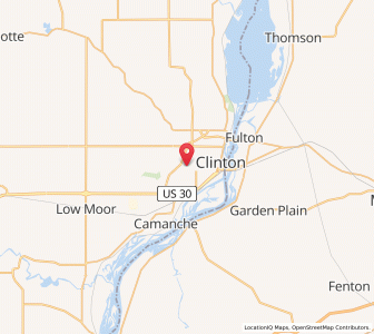 Map of 52732, Iowa