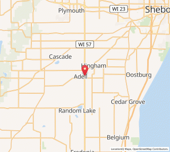 Map of 53001, Wisconsin