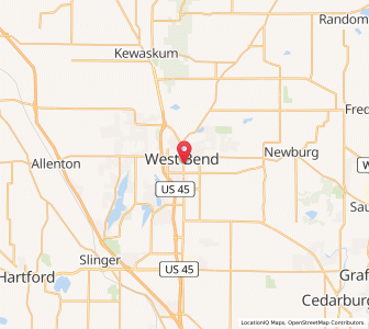 Map of 53090, Wisconsin