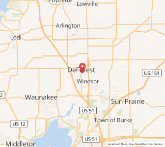 Map of 53532, Wisconsin