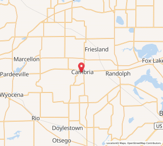 Map of 53923, Wisconsin