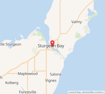 Map of 54235, Wisconsin