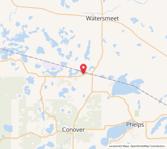 Map of 54540, Wisconsin