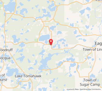 Map of 54558, Wisconsin