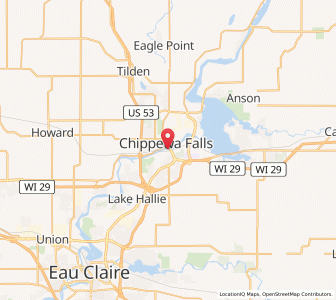 Map of 54729, Wisconsin