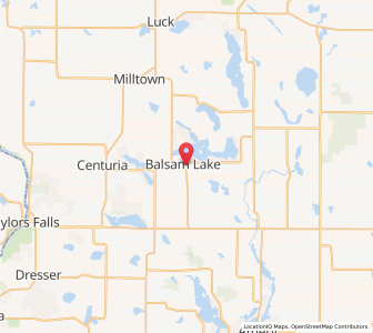 Map of 54810, Wisconsin