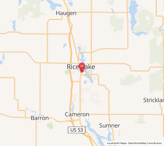 Map of 54868, Wisconsin