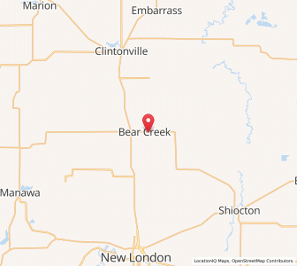 Map of 54922, Wisconsin