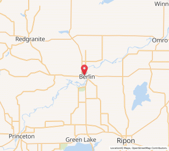 Map of 54923, Wisconsin