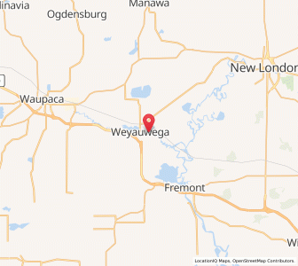 Map of 54983, Wisconsin