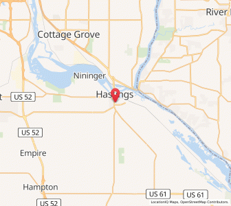 Map of 55033, Minnesota