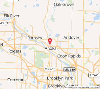 Map of 55303, Minnesota