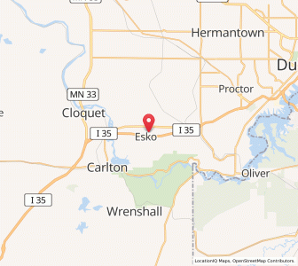 Map of 55733, Minnesota