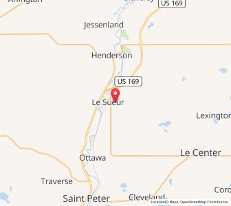 Map of 56058, Minnesota