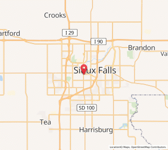 Map of 57105, South Dakota