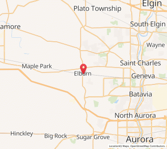 Map of 60119, Illinois