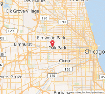 Map of 60305, Illinois