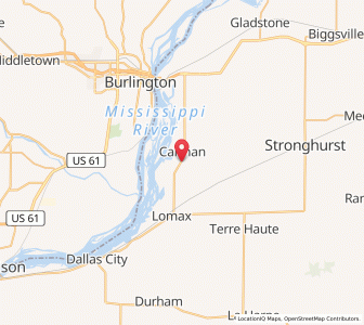 Map of 61425, Illinois