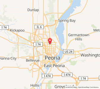 Map of 61603, Illinois