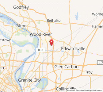 Map of 62087, Illinois