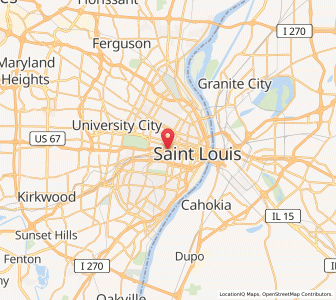 Map of 63129, Missouri