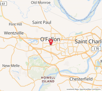 Map of 63368, Missouri