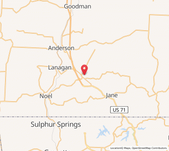 Map of 64856, Missouri