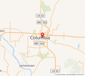 Map of 65203, Missouri